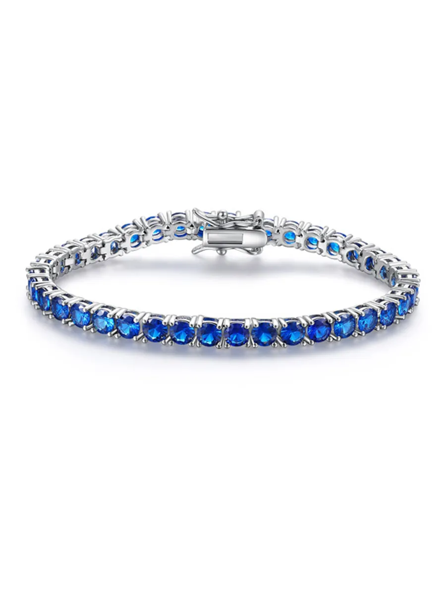 Eloise Blue Spinel Tennis Bracelet
