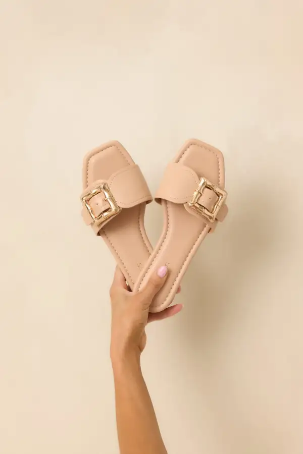Buckle Flat Sandals