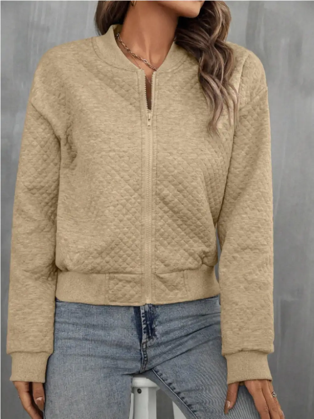 Refined Zip-Up Jacket