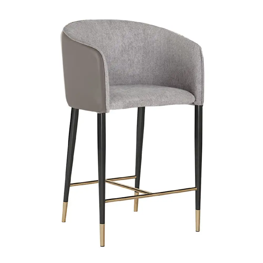 Modern Leather Counter Stool