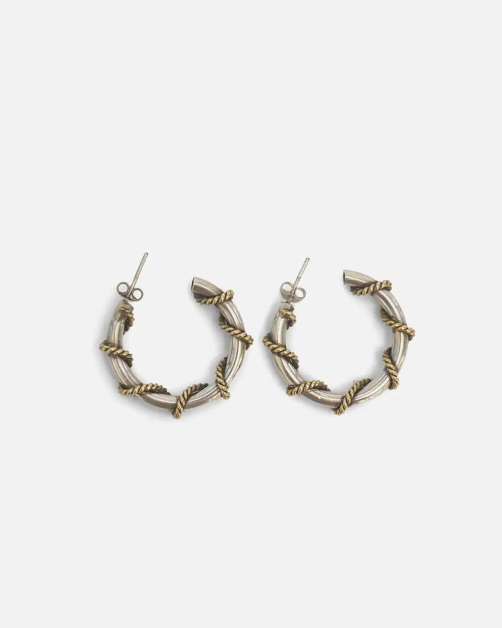 Brass Hoop Earrings
