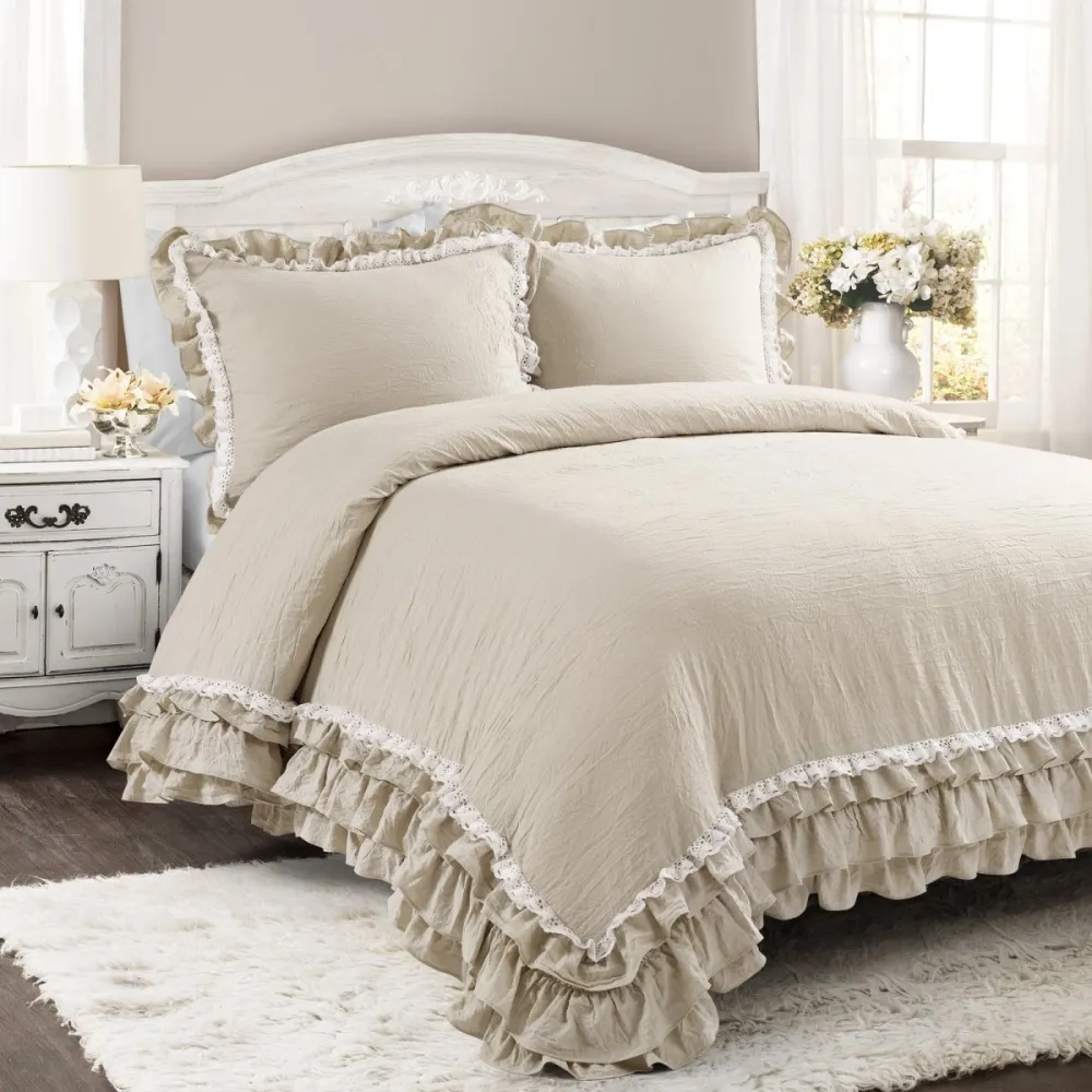 Coordinated Ruffled Comforter Bedding Set