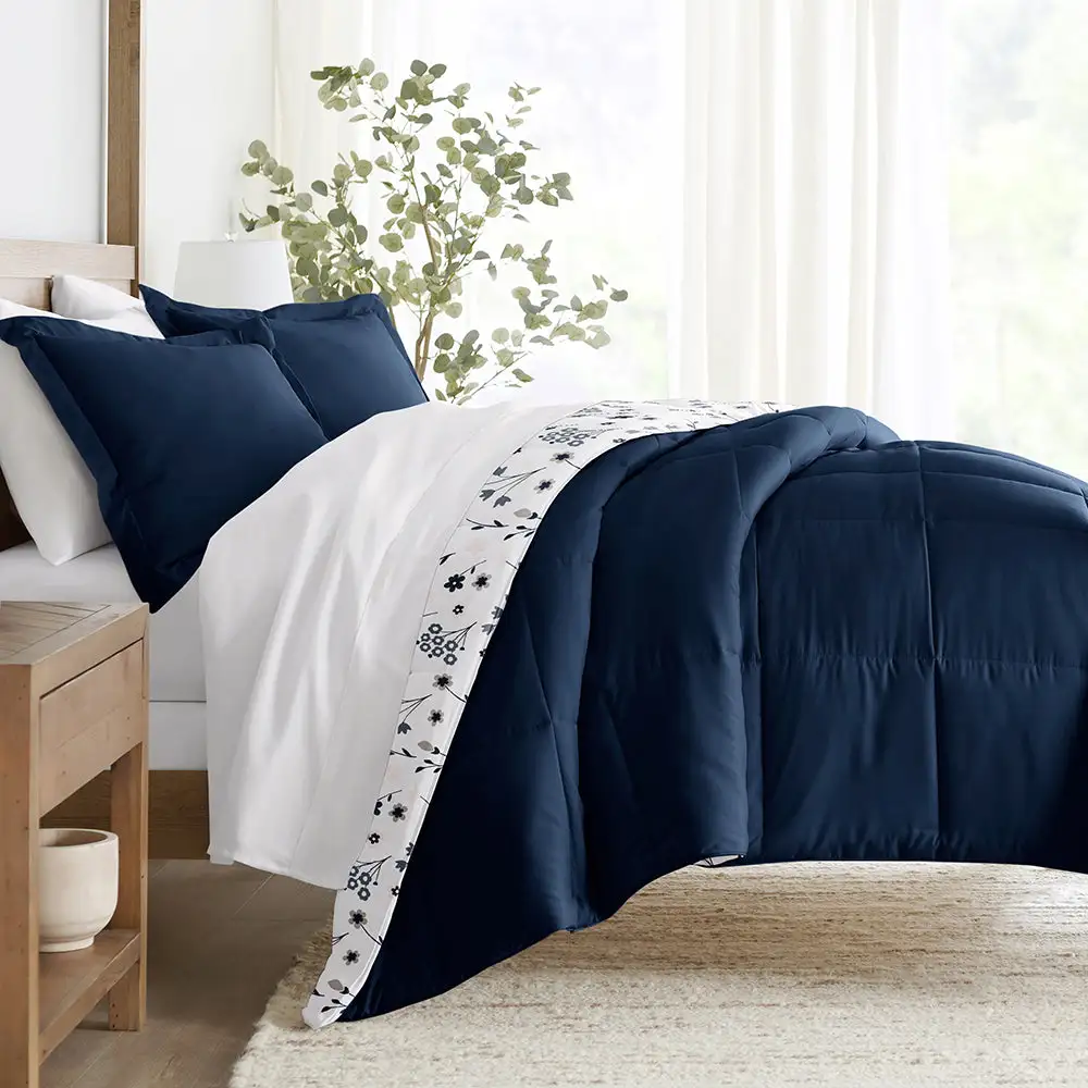 Forget Me Not Reversible Down Alternative Comforter Set
