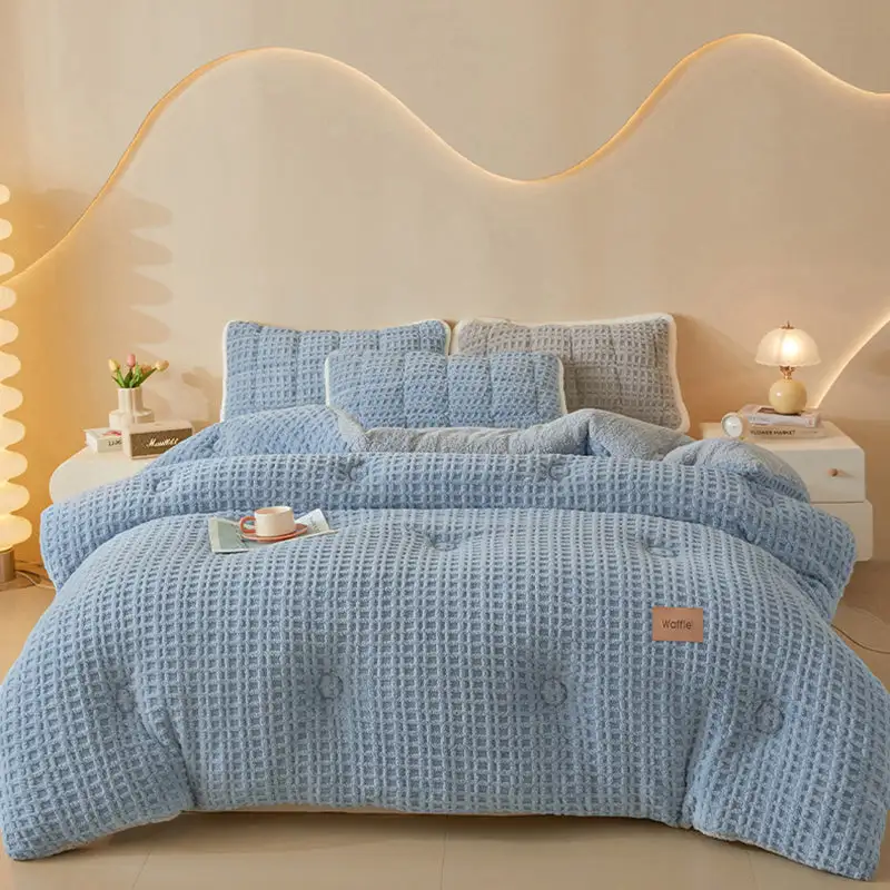 Winter Reversible Waffle Comforter Quilt