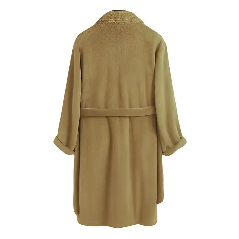 Buttoned Textured Button Coat