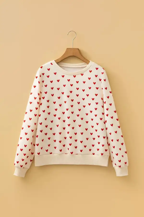 Round Neck Printed Sweatshirt