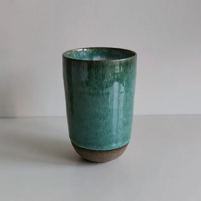 Hand Glazed Stoneware Bud Vase