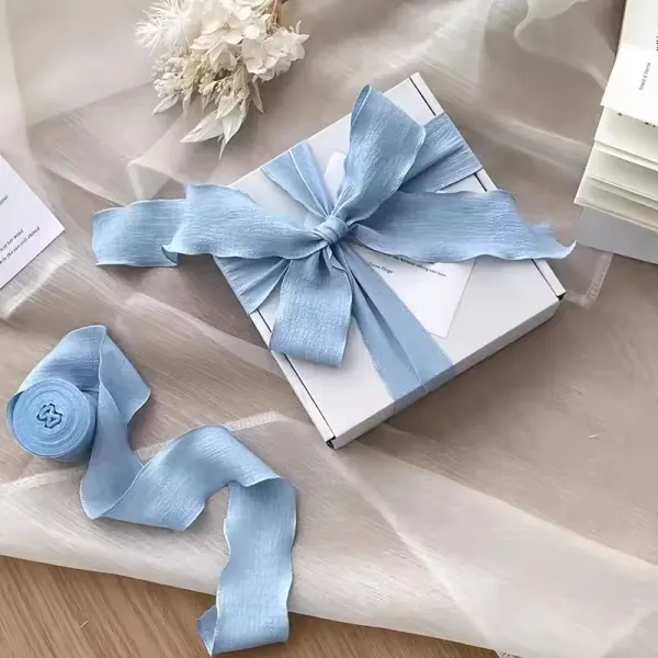 Pastel Ruffled Craft Ribbon
