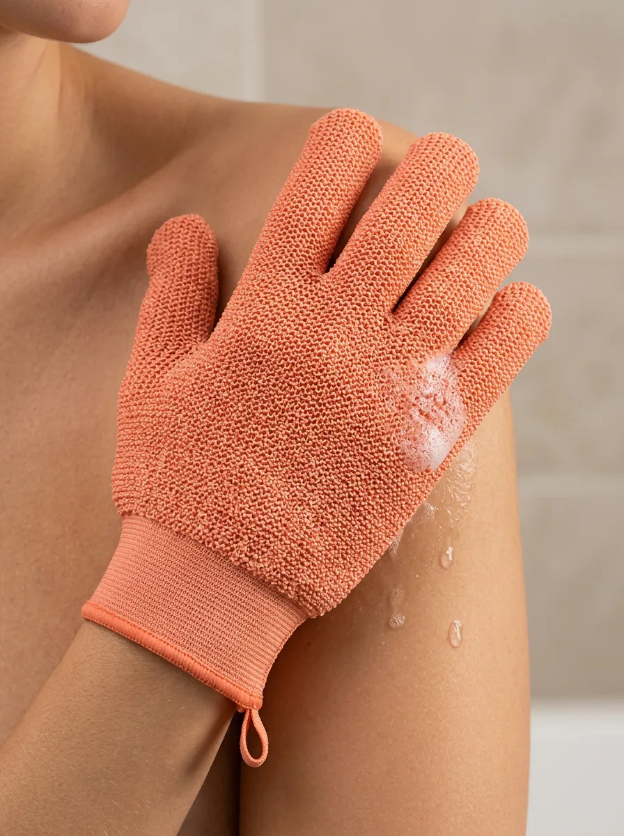 Flexible Textured Exfoliating Bath Exfoliating Glove