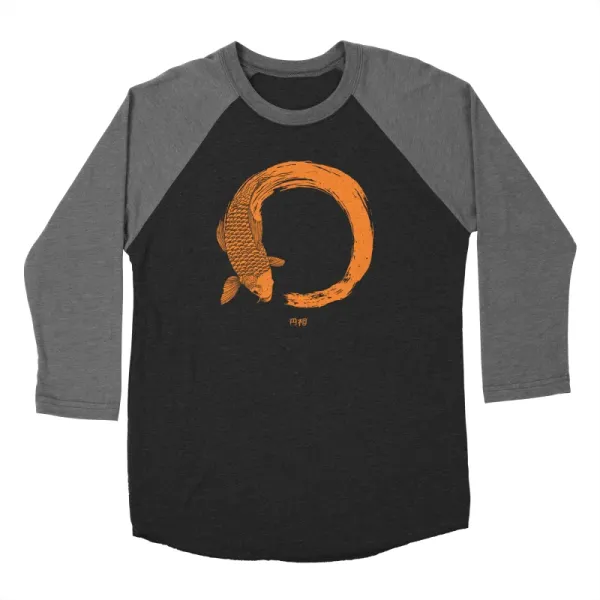 Artistic Koi Pattern Men's Long-Sleeved T-Shirt