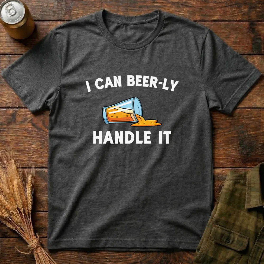 Beer adds to the atmosphere: Fun printed cotton T-shirt