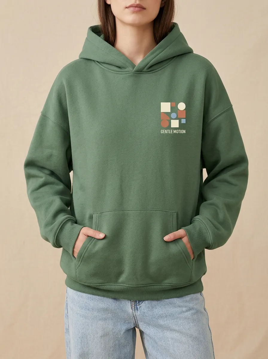 Gentle Motion Geometric Shapes Hoodie