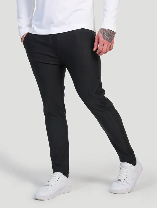 Black Slim Fit Stretch Pants