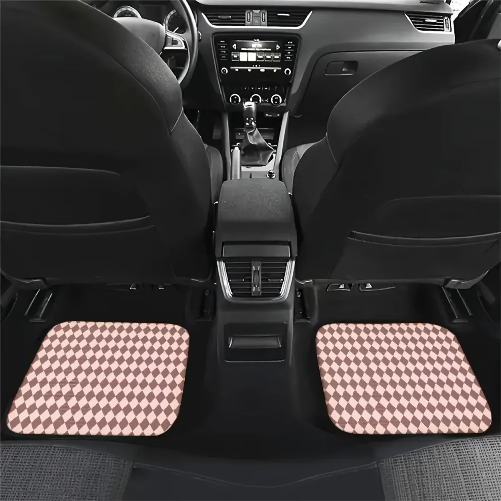Checkerboard Car Floor Mats