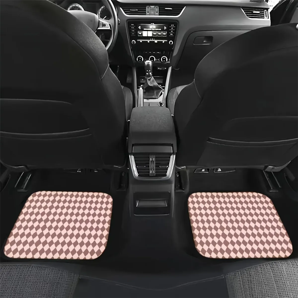 Checkerboard Car Floor Mats