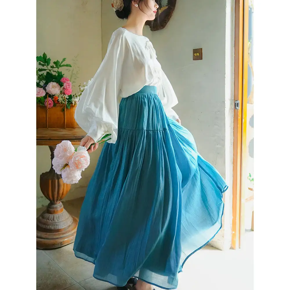 Weekend Garden Everyday Casual Polyester Skirt