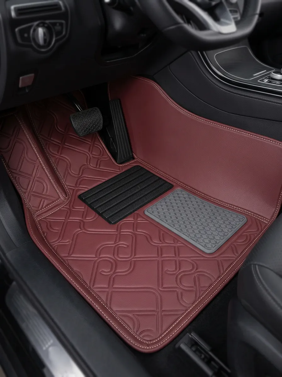 Refined Geometric Embossed Car Floor Mats