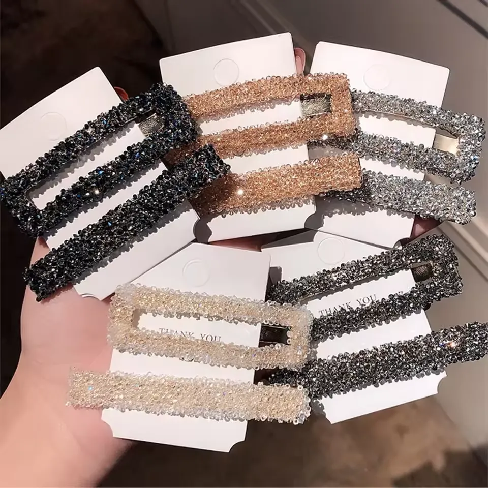 Luxury Rhinestone Hair Clip Set
