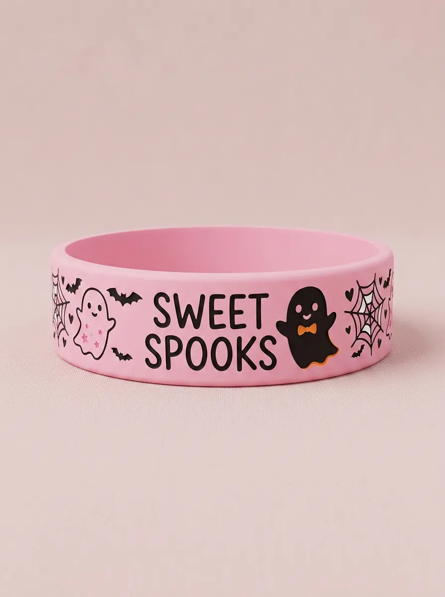Spiderweb Halloween Graphic Wristband