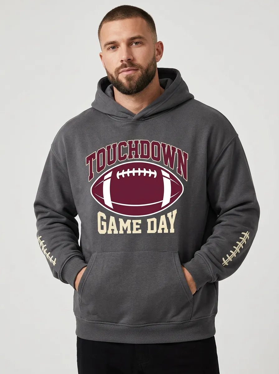 Men's American Football Touchdown Game Day Hoodie