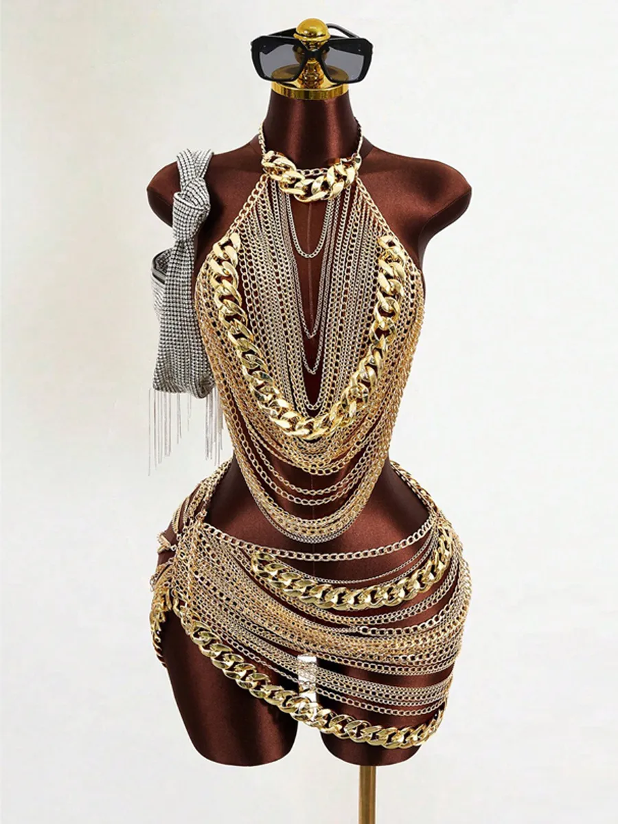 Ingrid Metal Chain Two Piece Set
