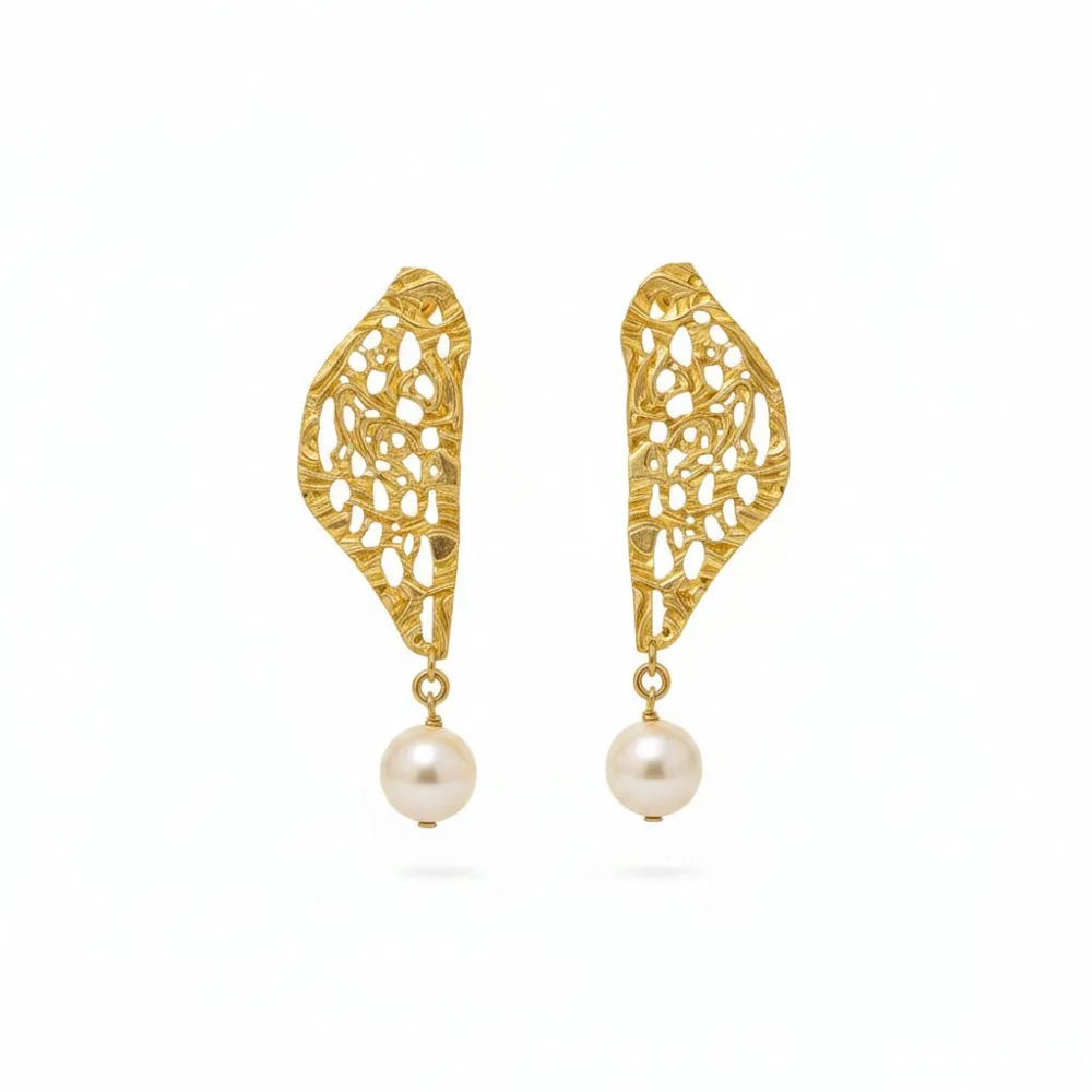 Pearl Butterfly Fashion Earrings