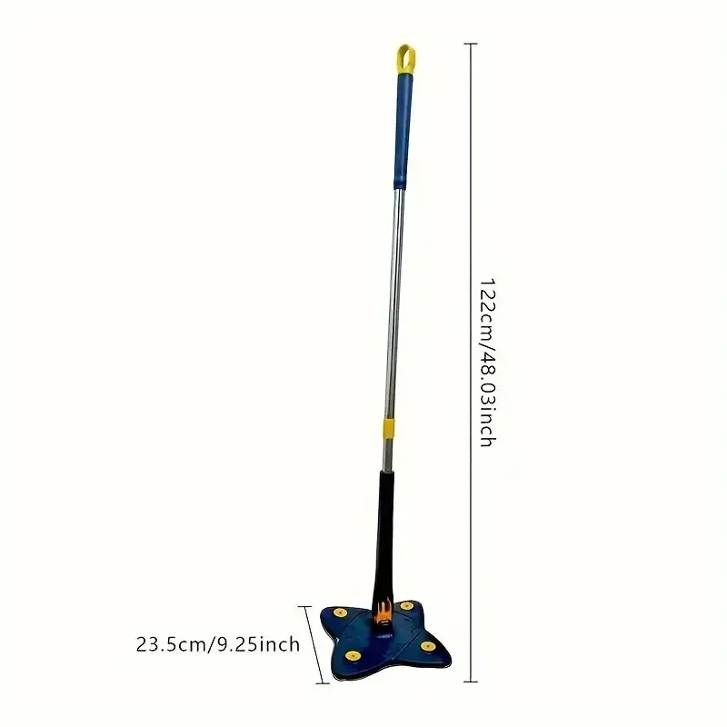 A Set Of Stainless Steel Mops With 360° Selection At Four Corners