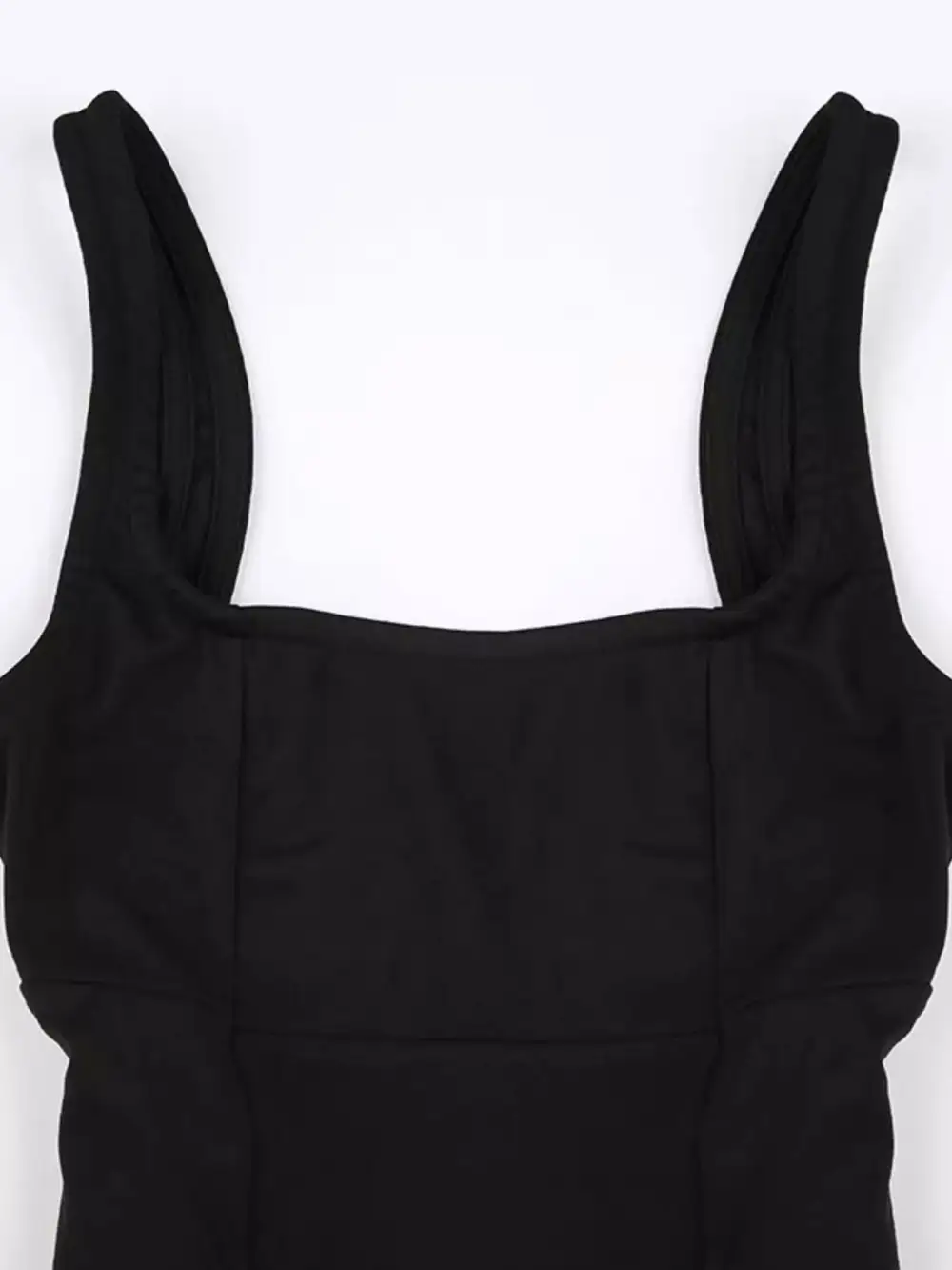 Square Neck Sleeveless Mini Dress