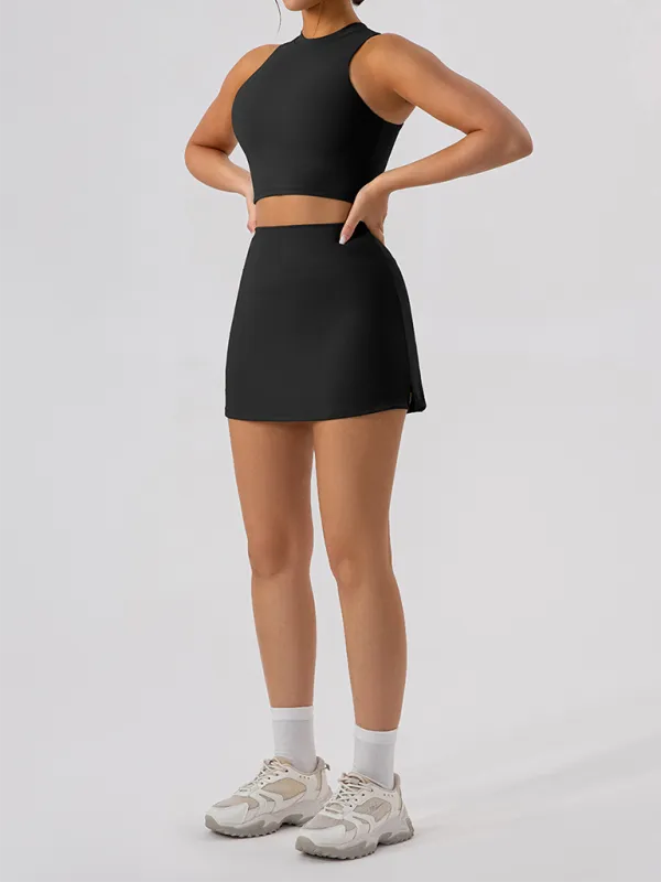 Collared Fitted Vest Top