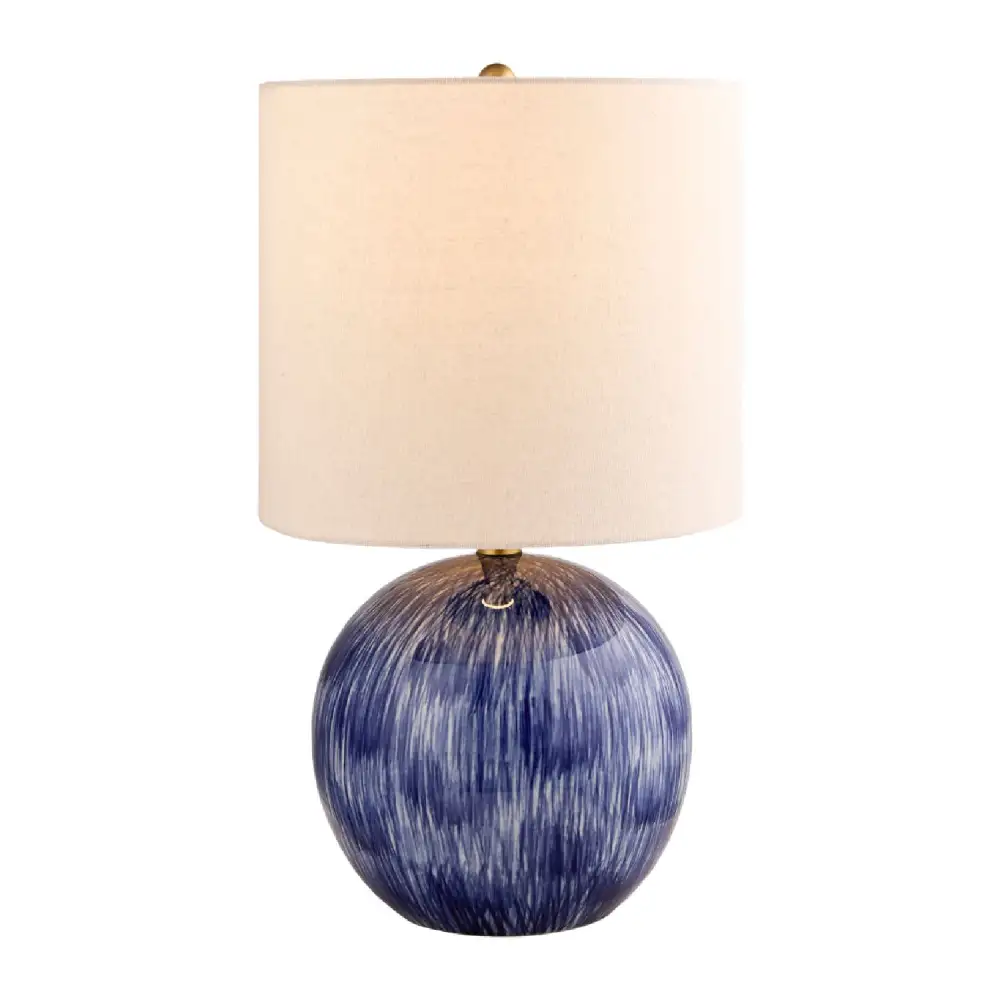 Sculptural Glazed Ceramic Table Lamp