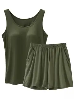 Refined Shorts Matching Set