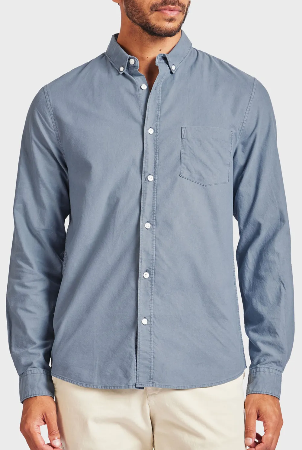 Vintage Oxford Shirt-Dutch blue