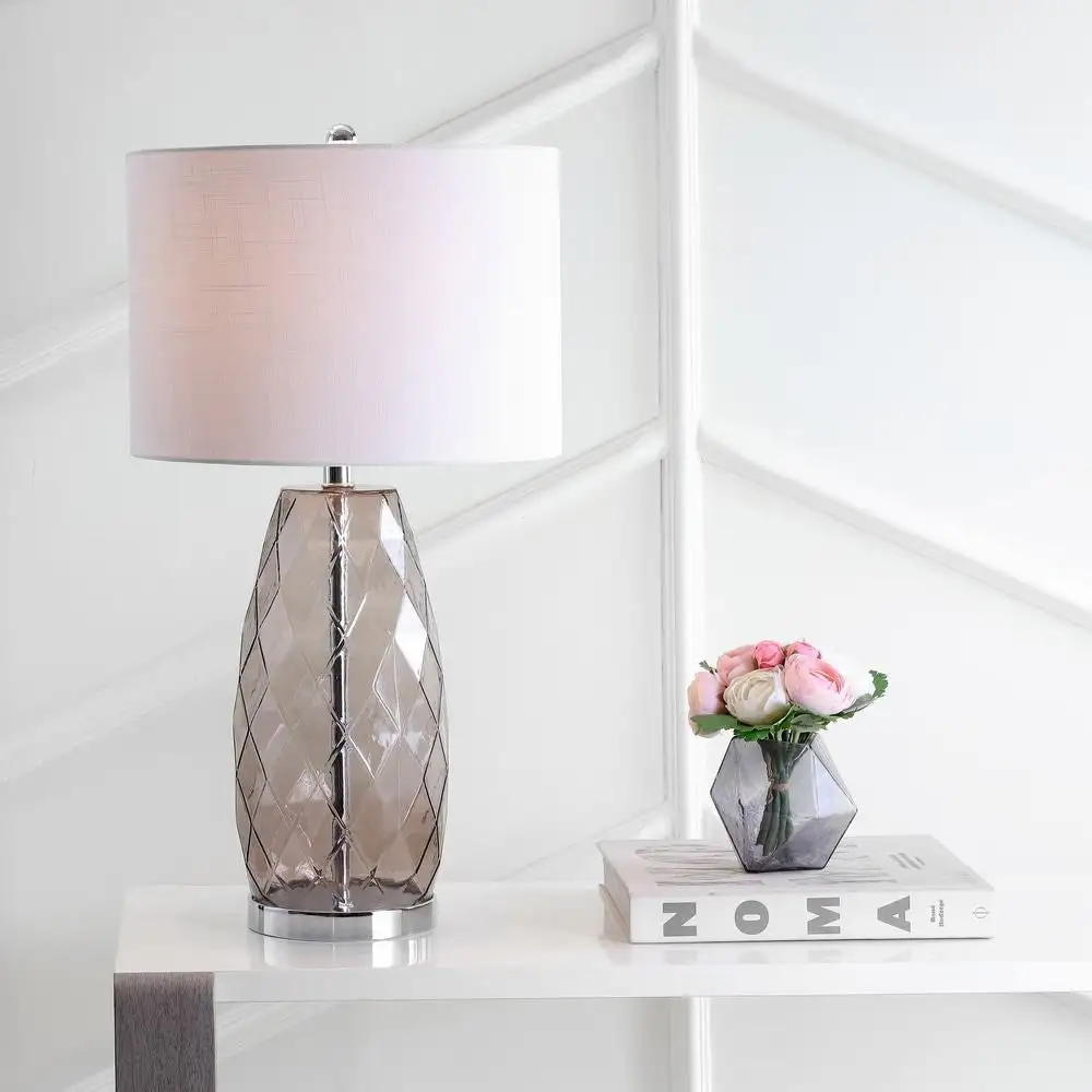 Glass Metal LED Table Lamp