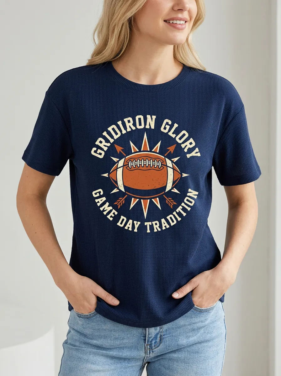 Football Graphic Casual T-Shirt