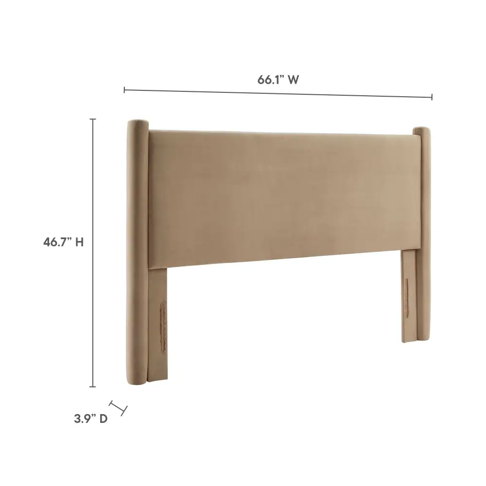 Performance Velvet Headboard Refined Interior Design