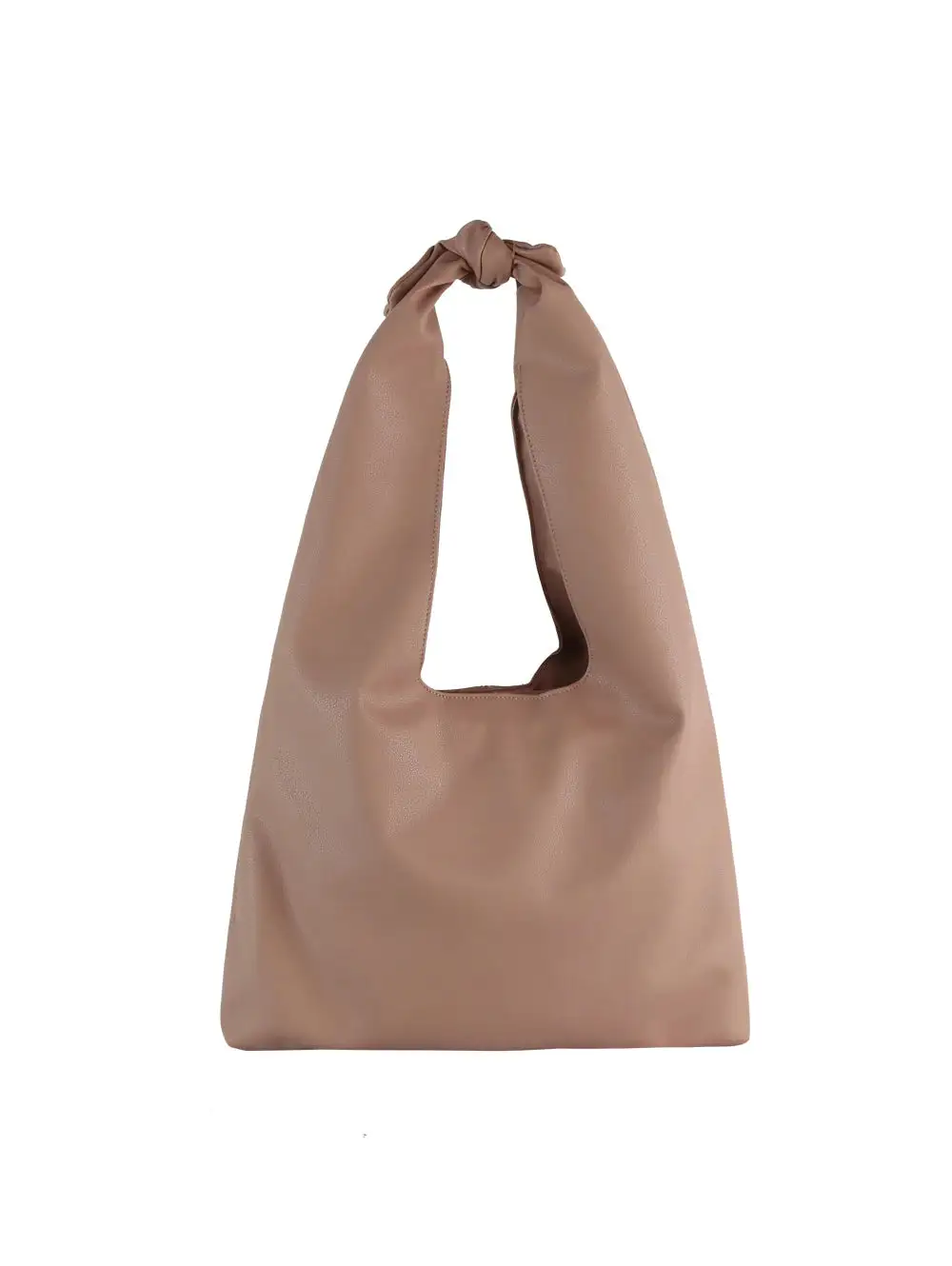 Pocketed Slouchy Faux Leather Hobo Shoulder Bag