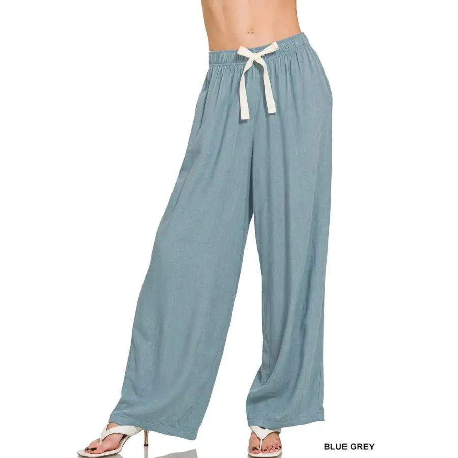 Classic Linen Drawstring Pants