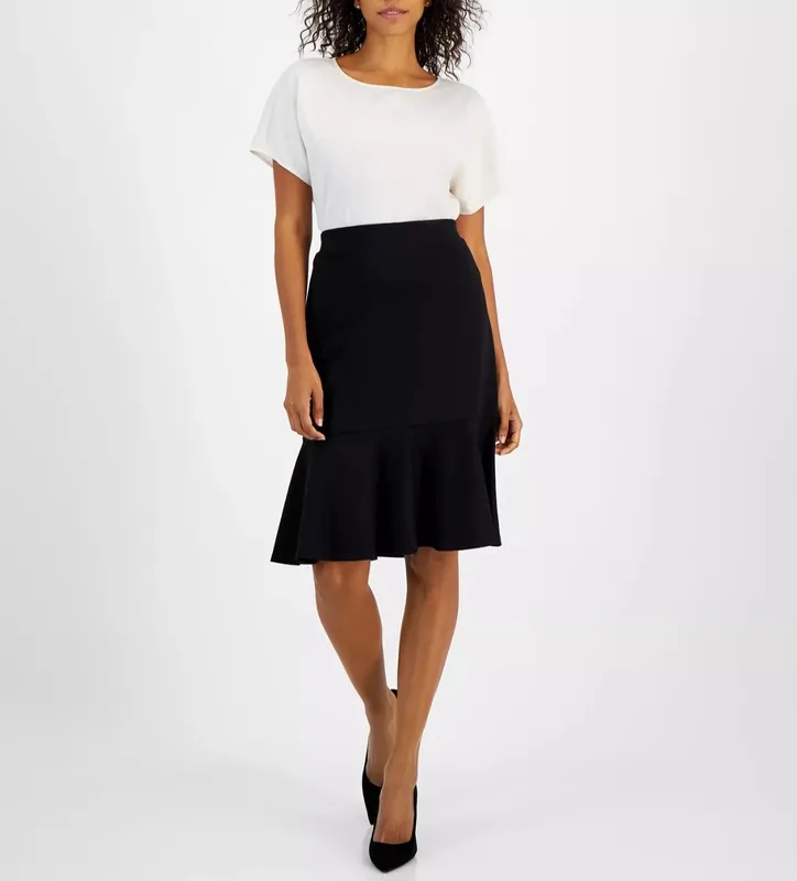 Nylon Pull On Skirt