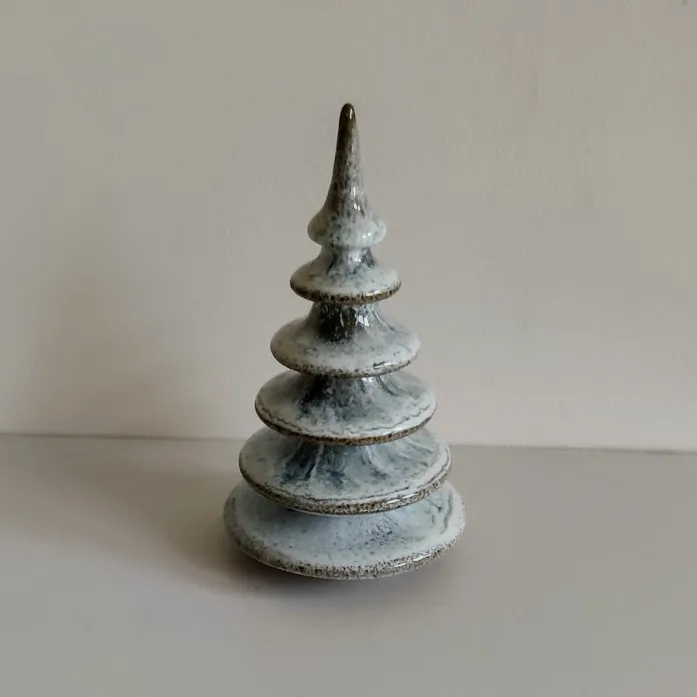 Recycled Clay Tree Ornament Set