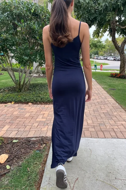 Faded Blue Spaghetti Strap Dress