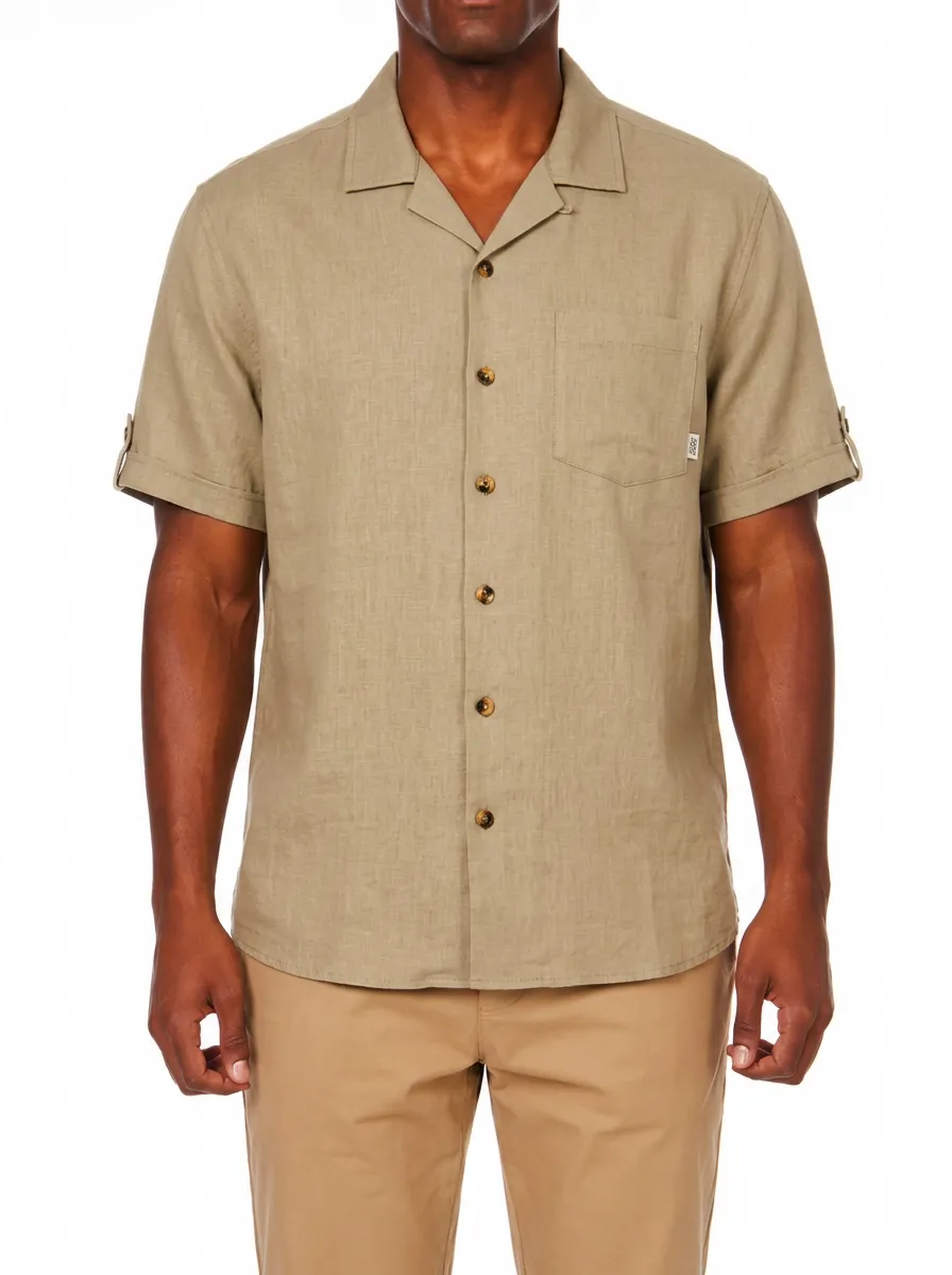 Men's Camp Collar Short Sleeve Shirt