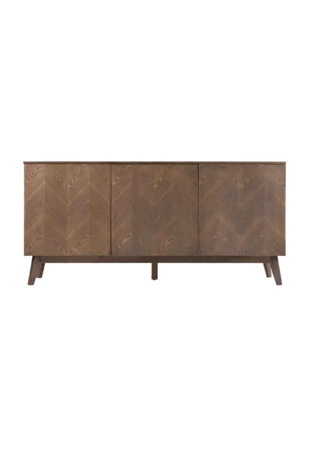 Refined Wooden Three-Door Sideboard