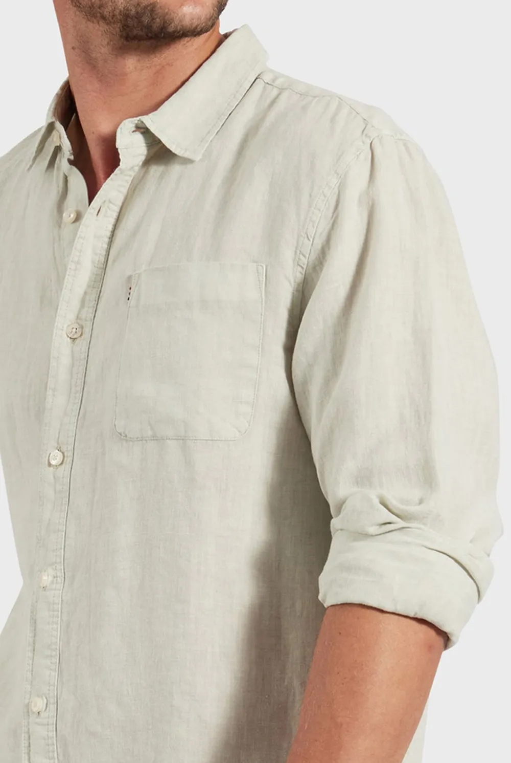 Breathable Linen Blend Casual Button Down Shirt