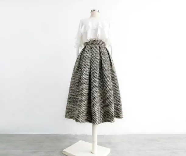 Polished Easy High Waist Skirt