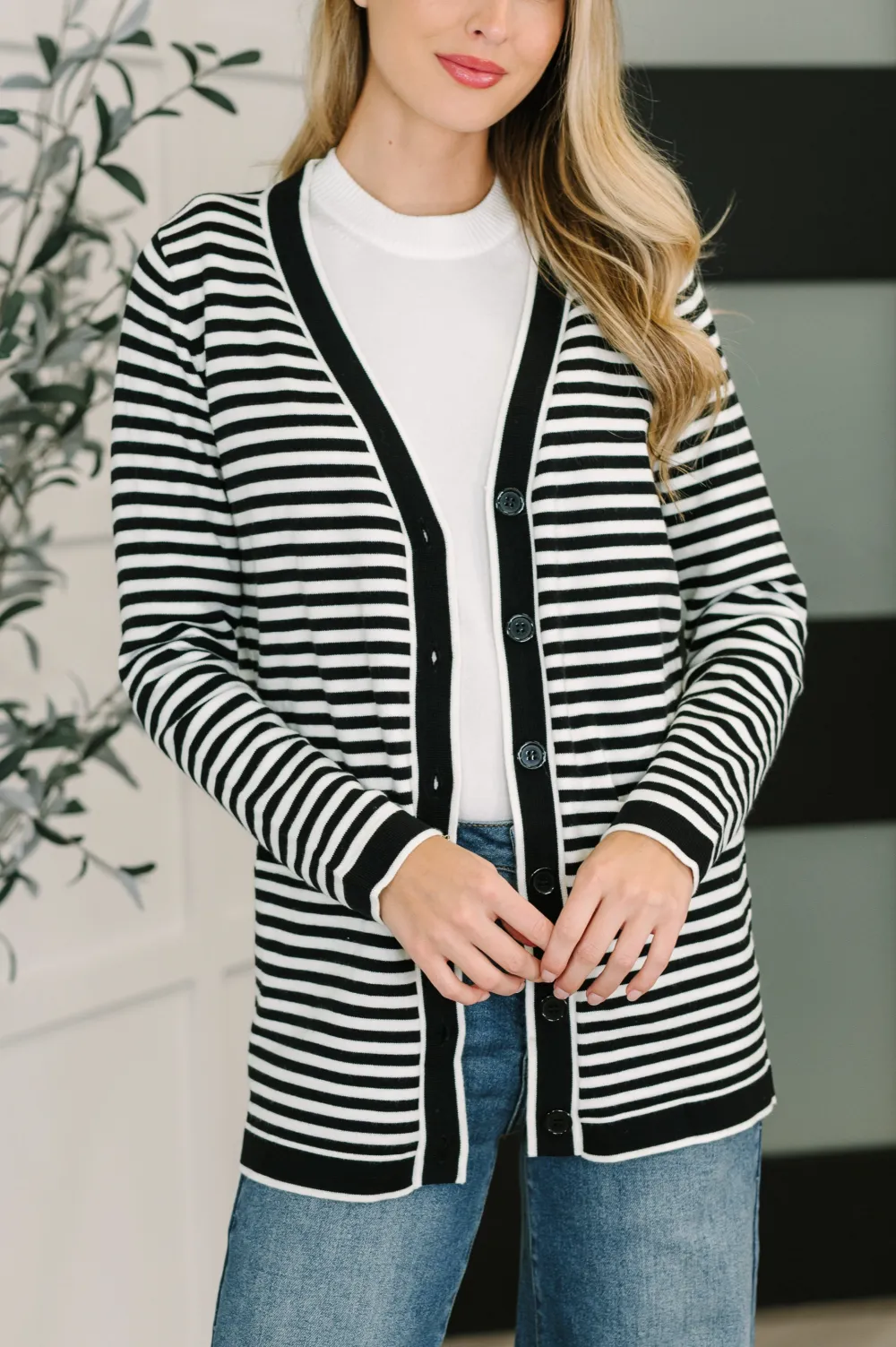 Finagle Your Way Striped Cardigan