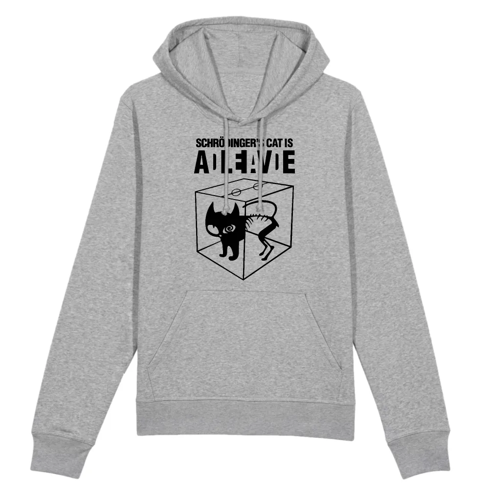 Science Cat Graphic Pullover Hoodie