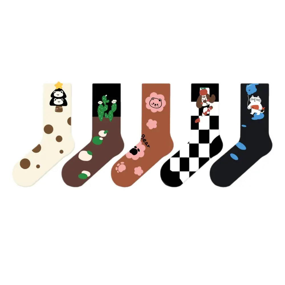 Fun Animal Graphic Crew Socks