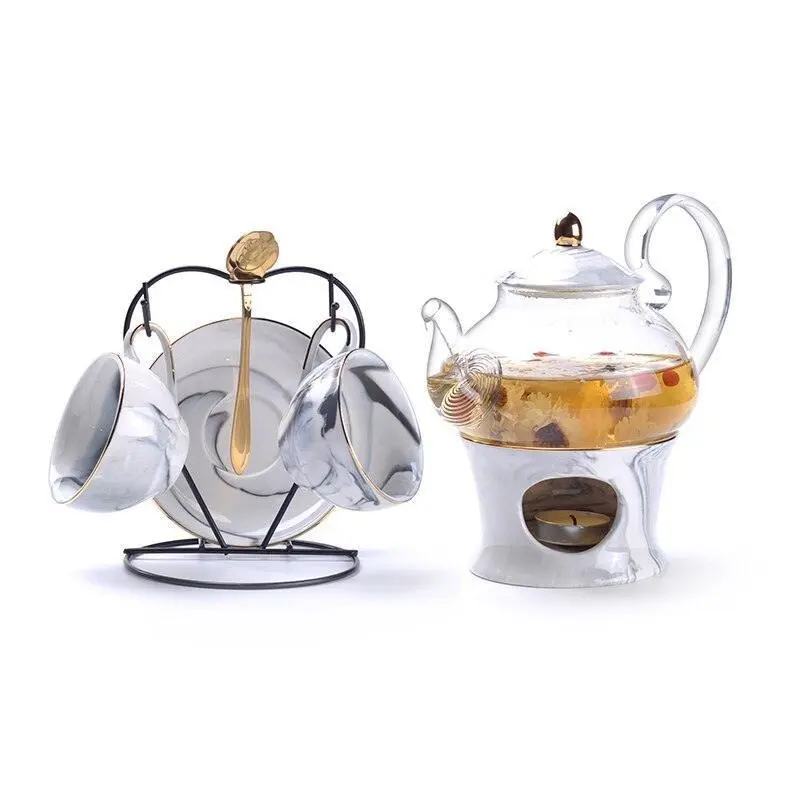 Porcelain Luxurious Tea Set Table