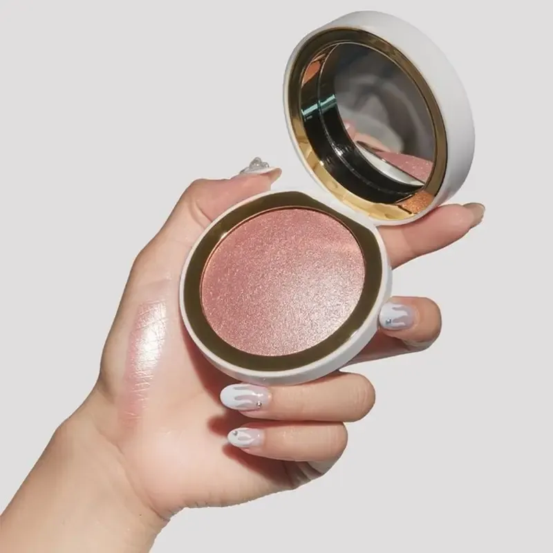 8 Color Cruelty Free Shimmer Highlighter Pressed Powder