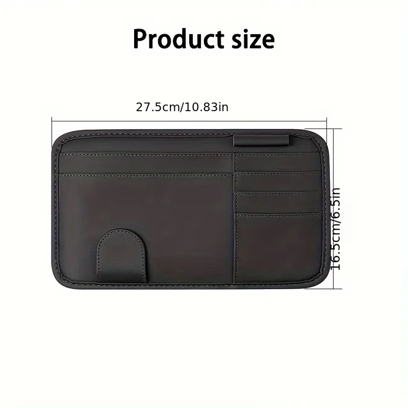 Multi-Pocket Sun Visor Holder